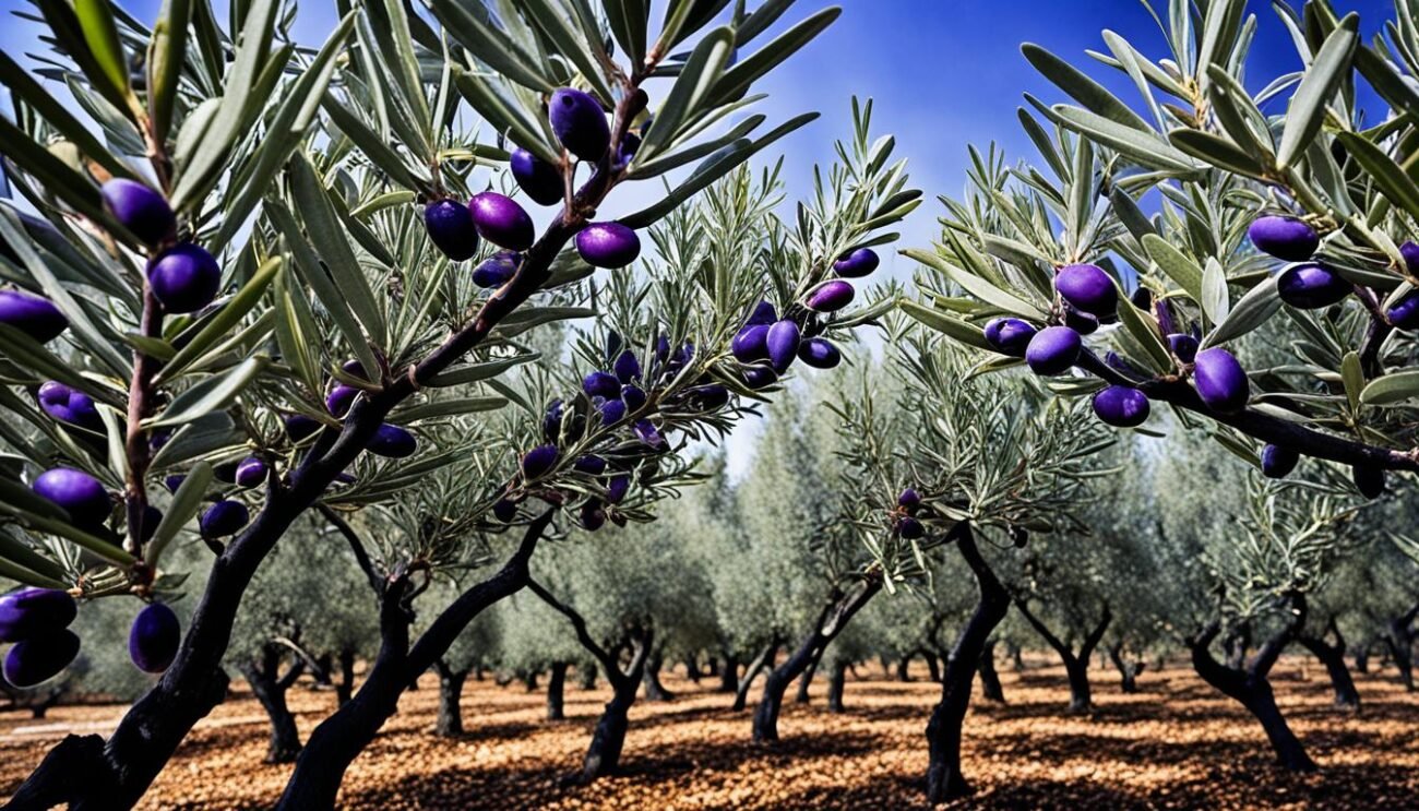 Defoliazione delle olive