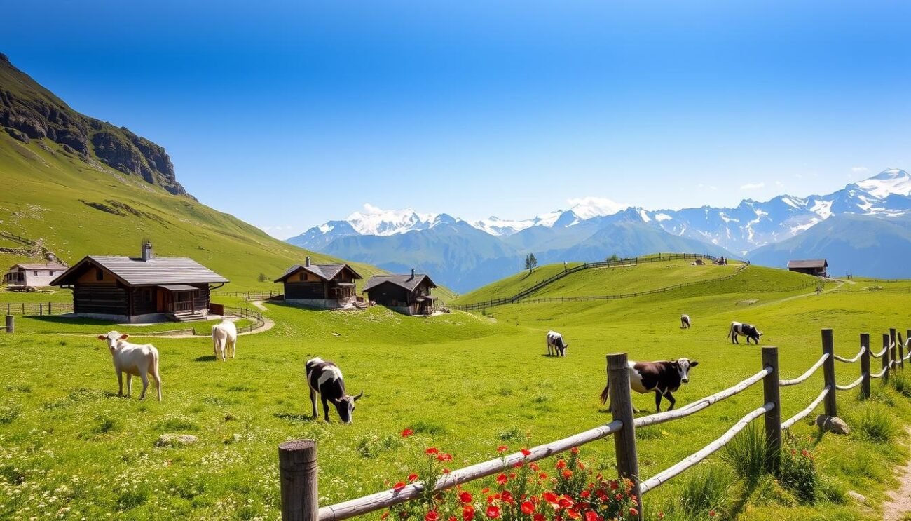 Alpeggi e malghe in montagna