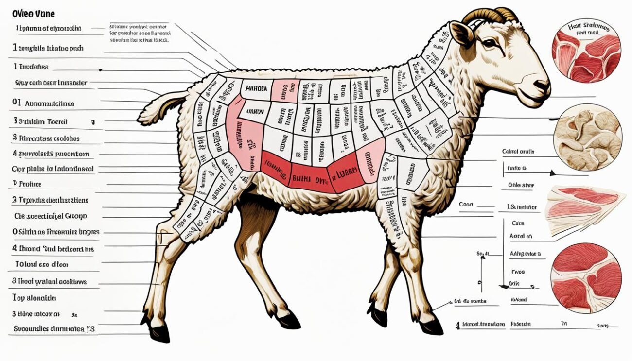 Anatomia ovina e tagli principali