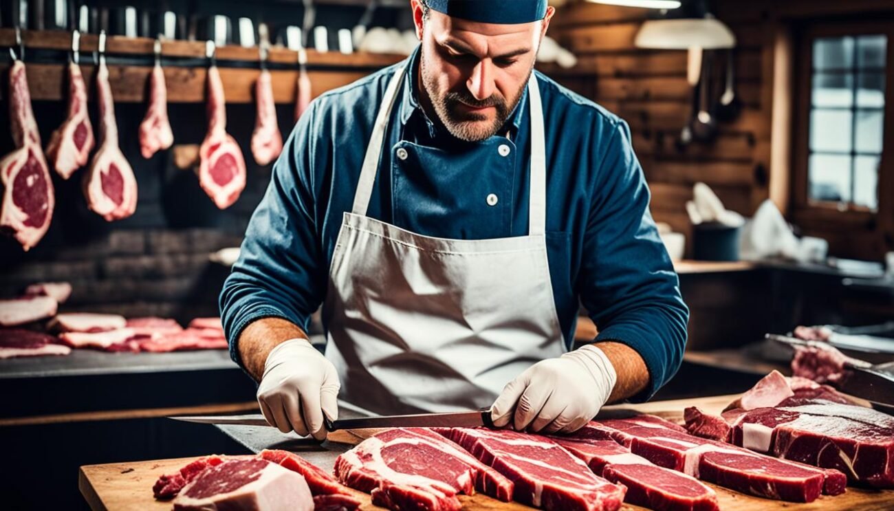 Selezione carni per salumi italiani