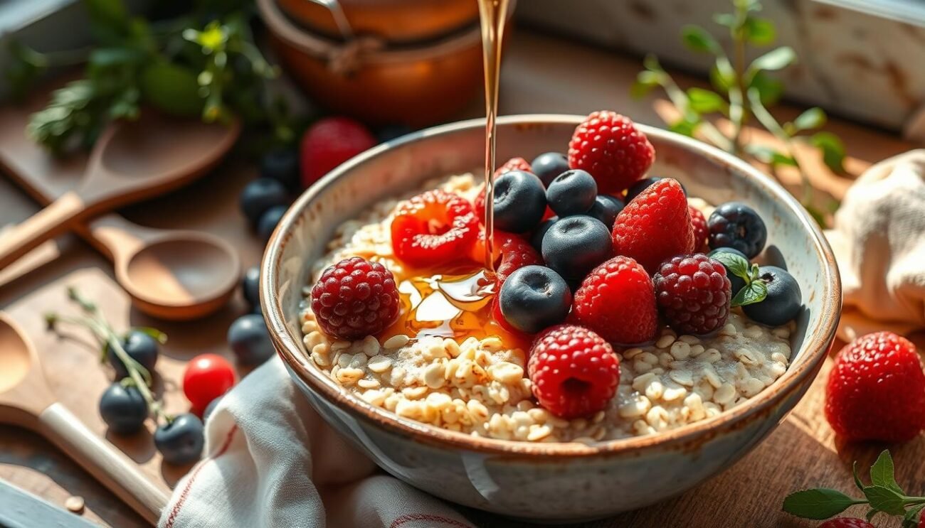 Avena integrale italiana per una colazione sana