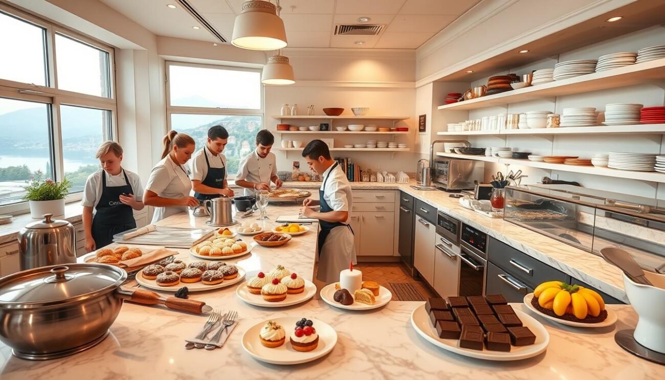 Formazione professionale in scuola di pasticceria