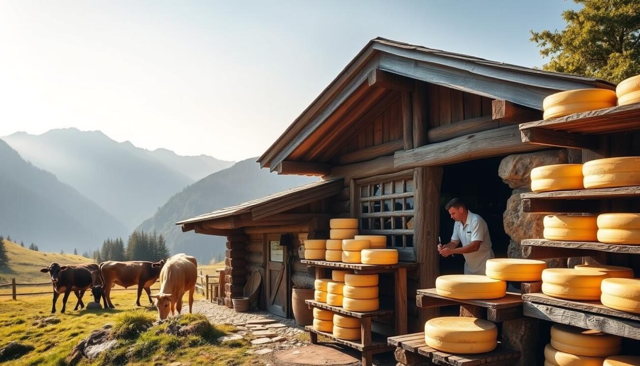 produzione dei formaggi di malga