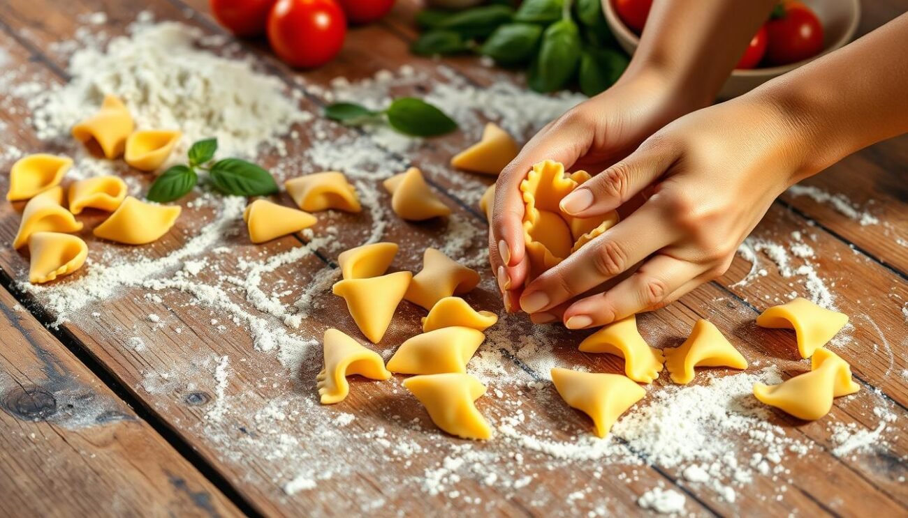 Formatura delle orecchiette