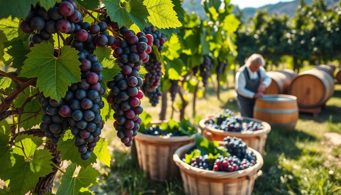 Immagine del processo di vinificazione