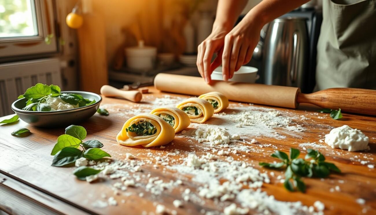 Preparazione della pasta ripiena