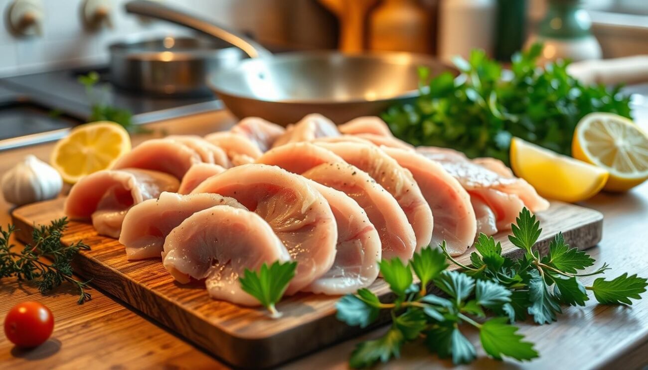 Preparazione delle scaloppine