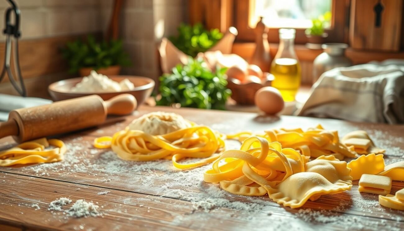 Preparazione pasta fresca