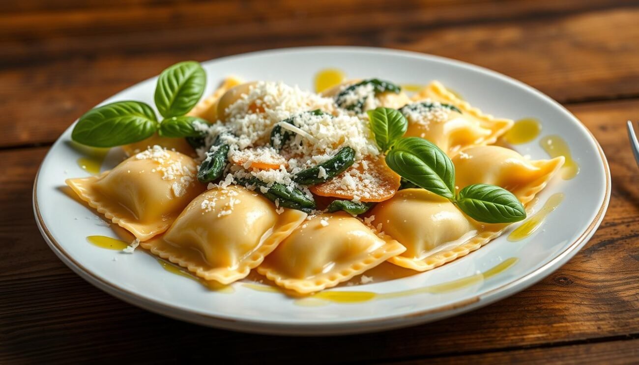 Ravioli di ricotta e spinaci