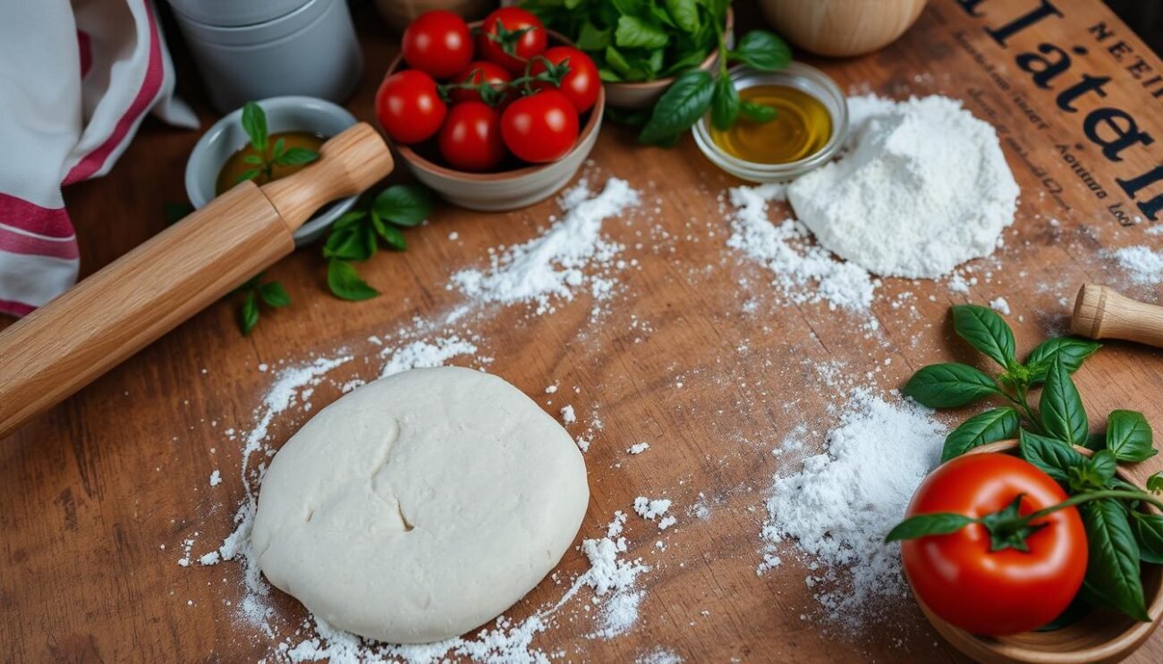 ingredienti per la base della pizza