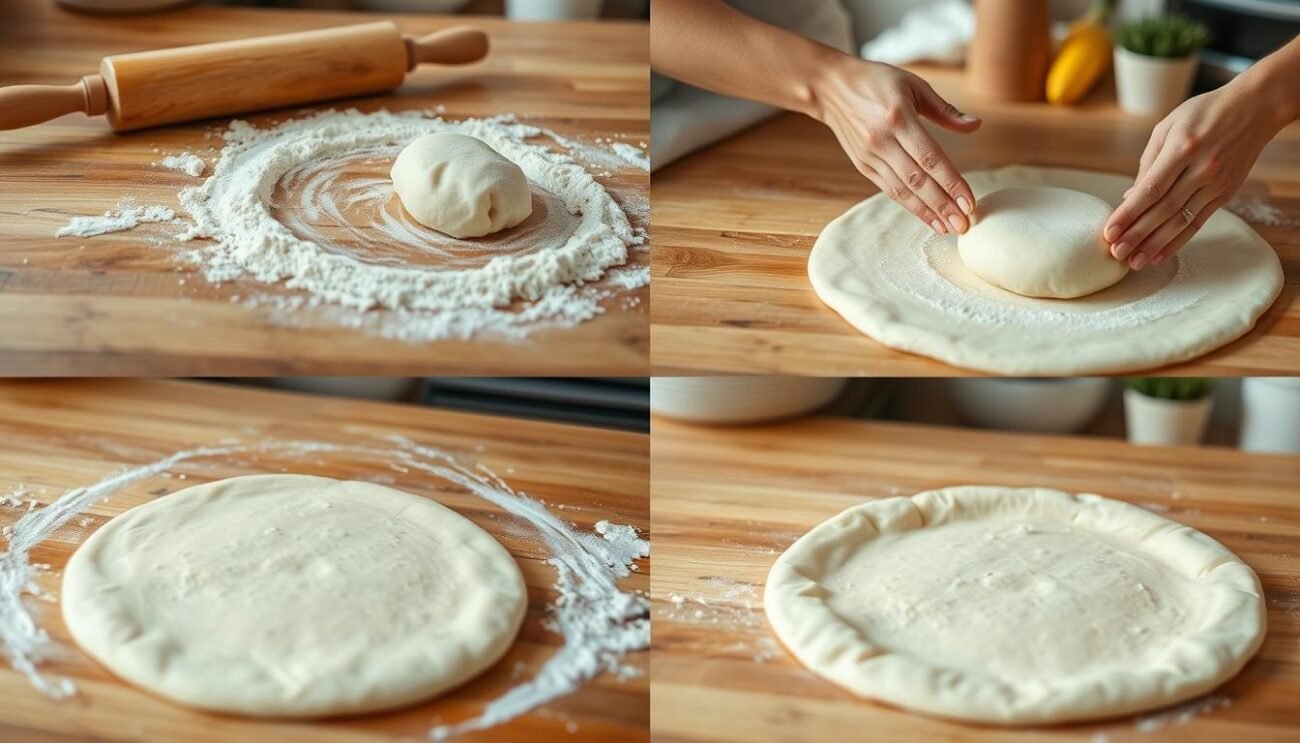 preparare la base della pizza