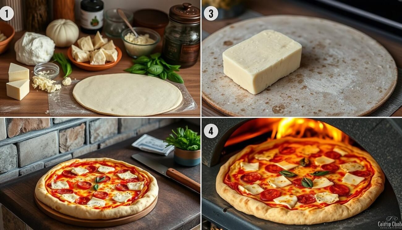 ricetta tradizionale pizza 4 formaggi