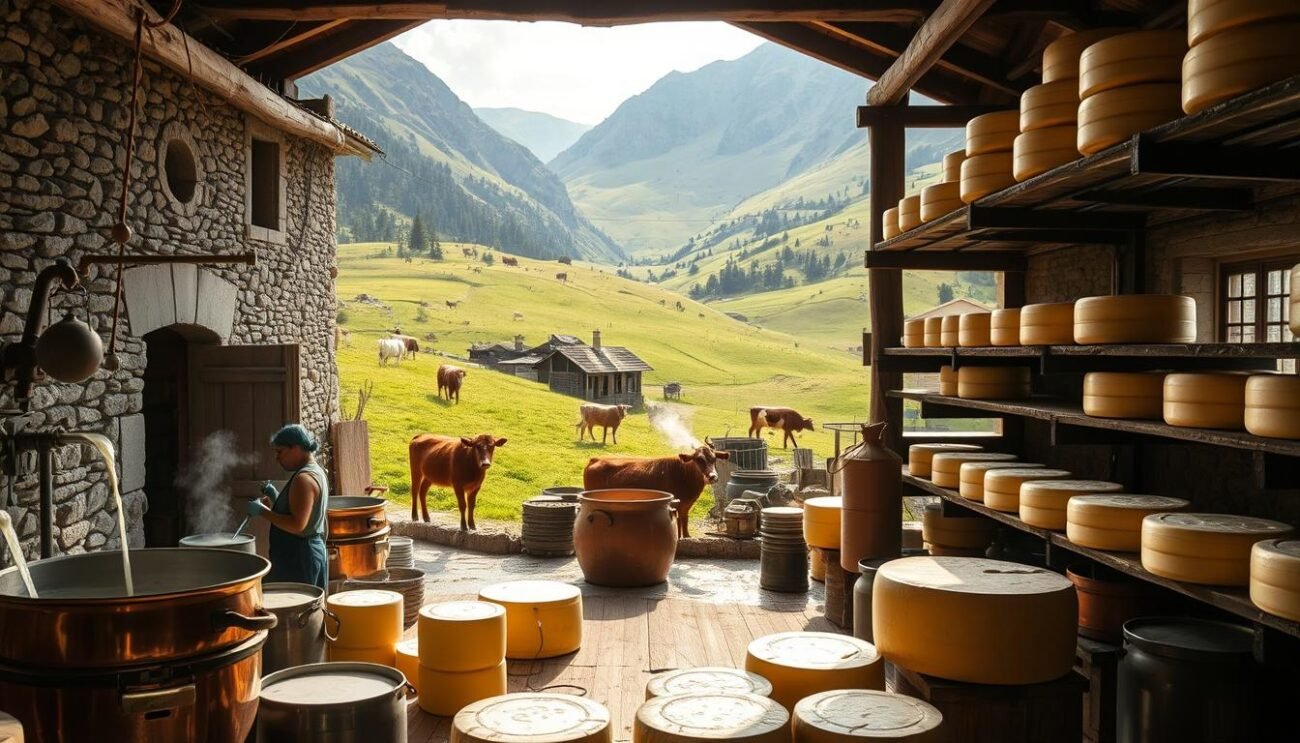 Fontina DOP production