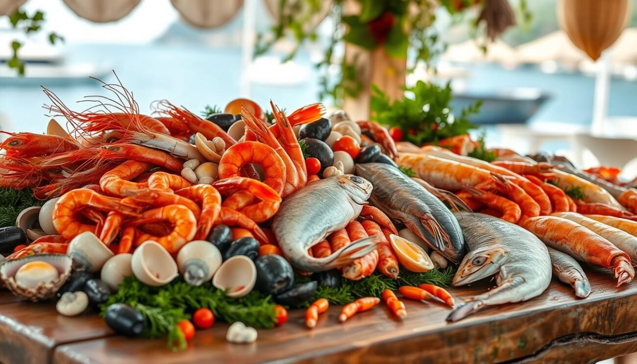 Frutti di mare freschi