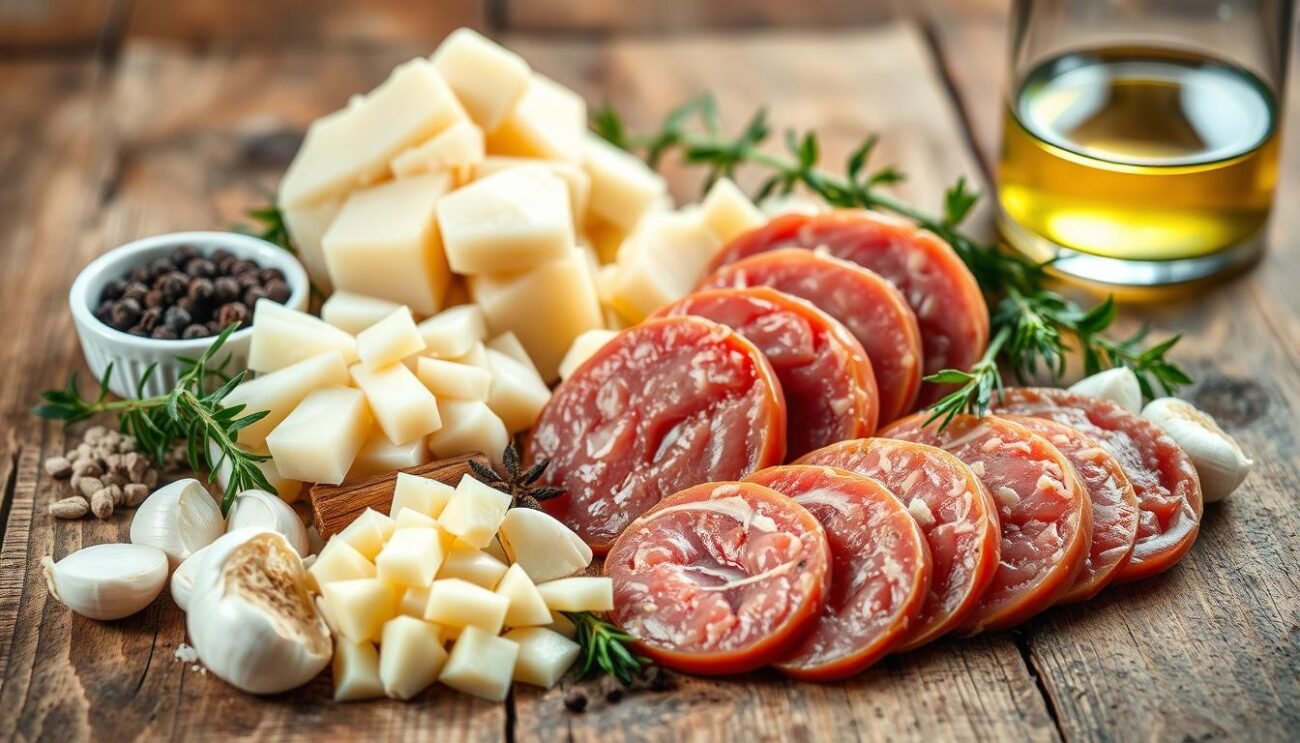 Ingredienti del Salame d'Oca di Mortara