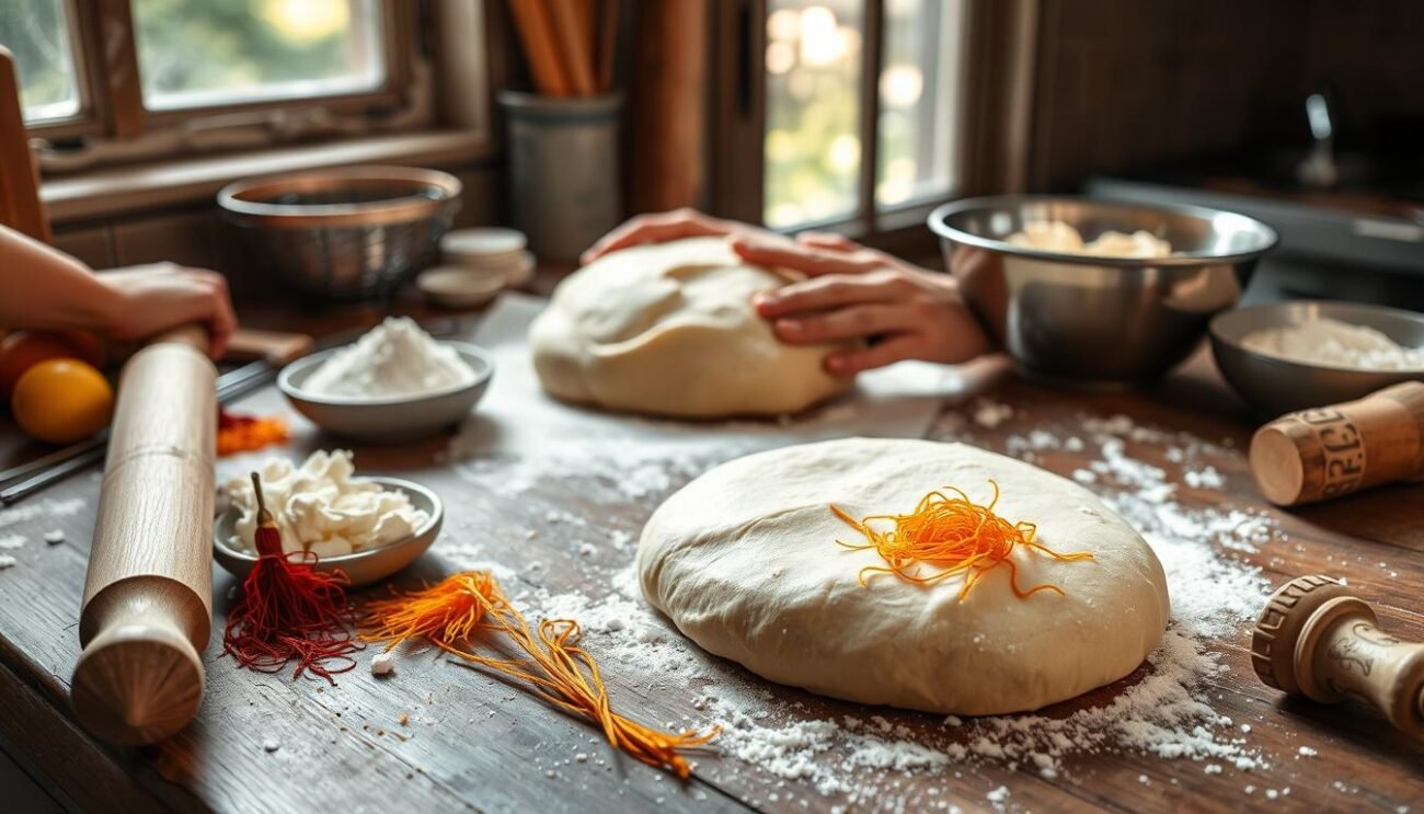 Pardulas in preparazione