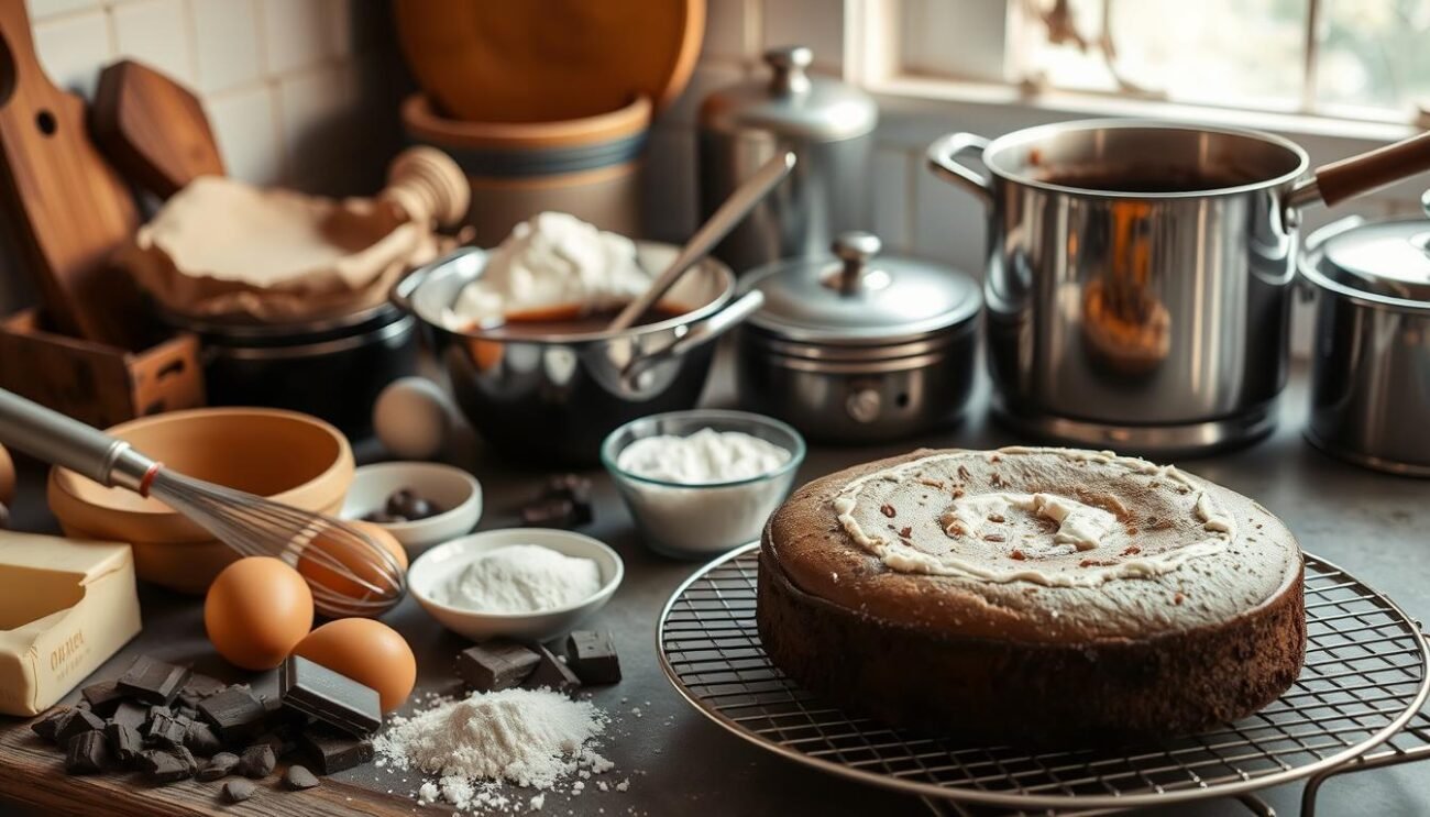 Preparazione della Torta Barozzi