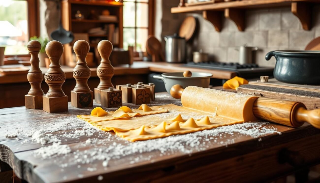 Preparazione della pasta corzetti