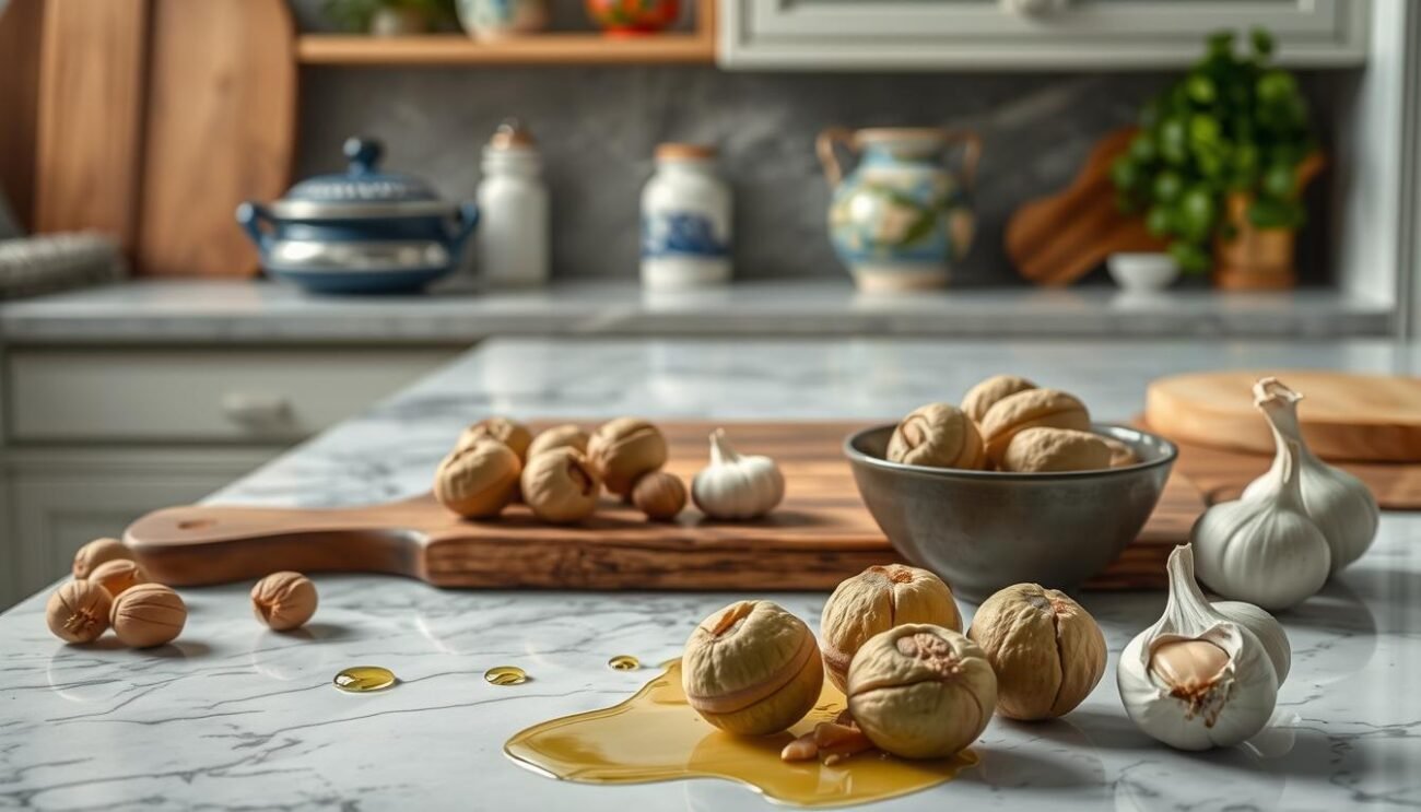 Preparazione salsa di noci