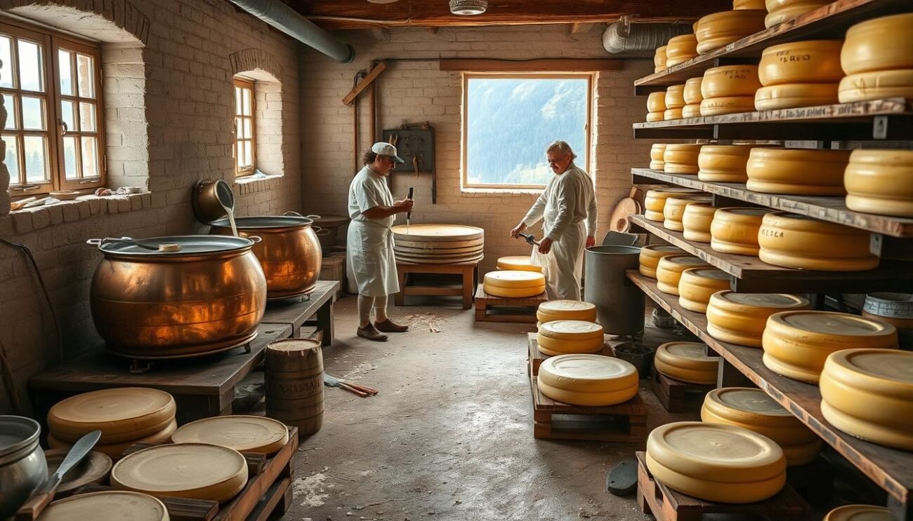 Produzione di Asiago DOP