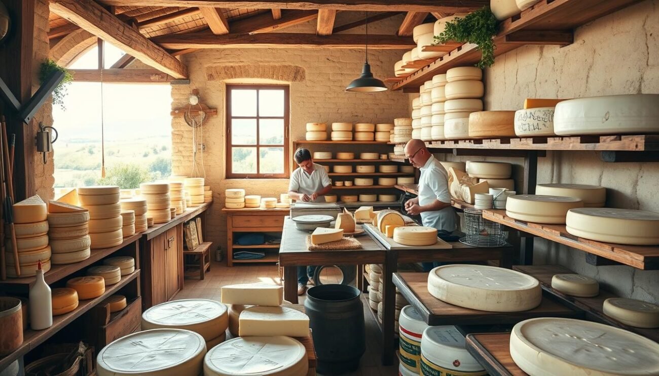 Produzione di formaggi a latte misto