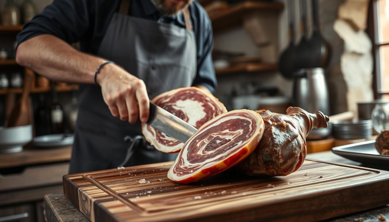 Prosciutto di Norcia IGP affettatura