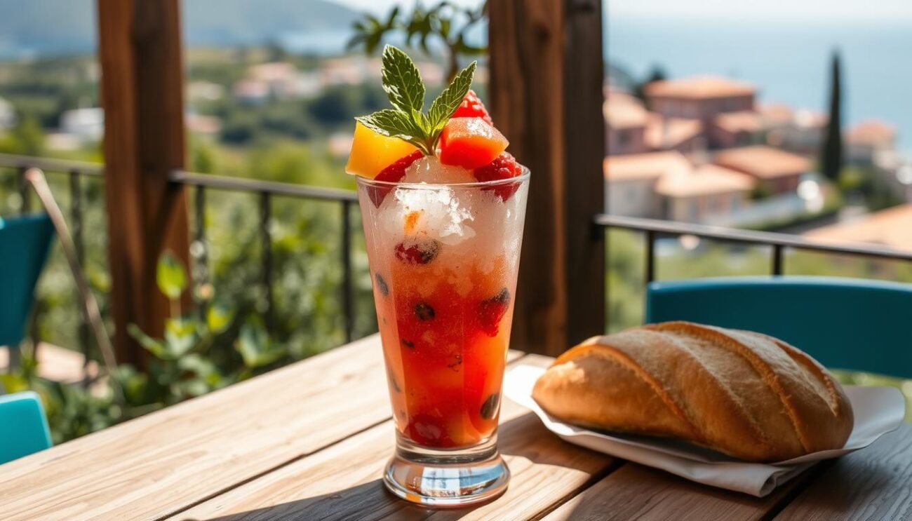 granita siciliana con brioche