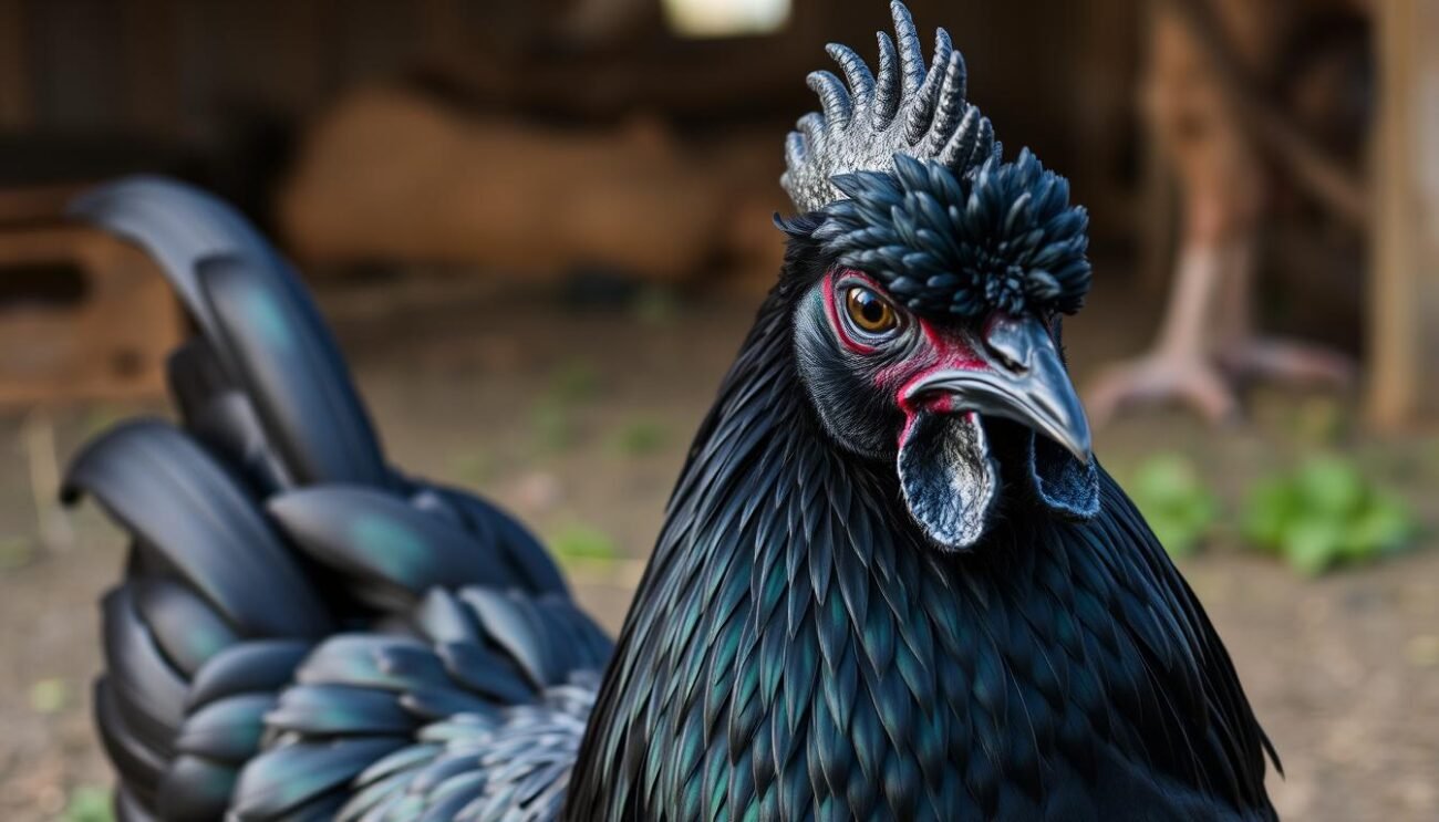 piumaggio nero pollo siciliano