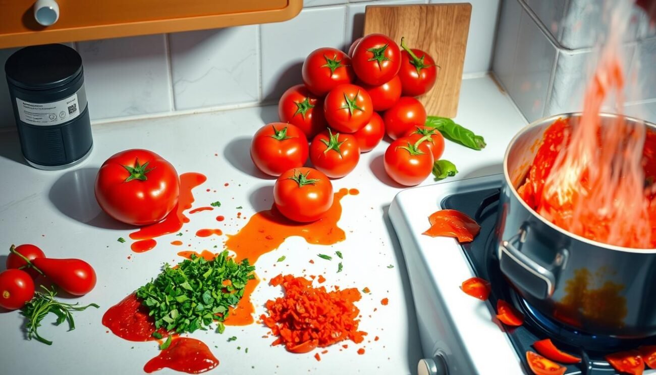 Errori nella preparazione della salsa di pomodoro