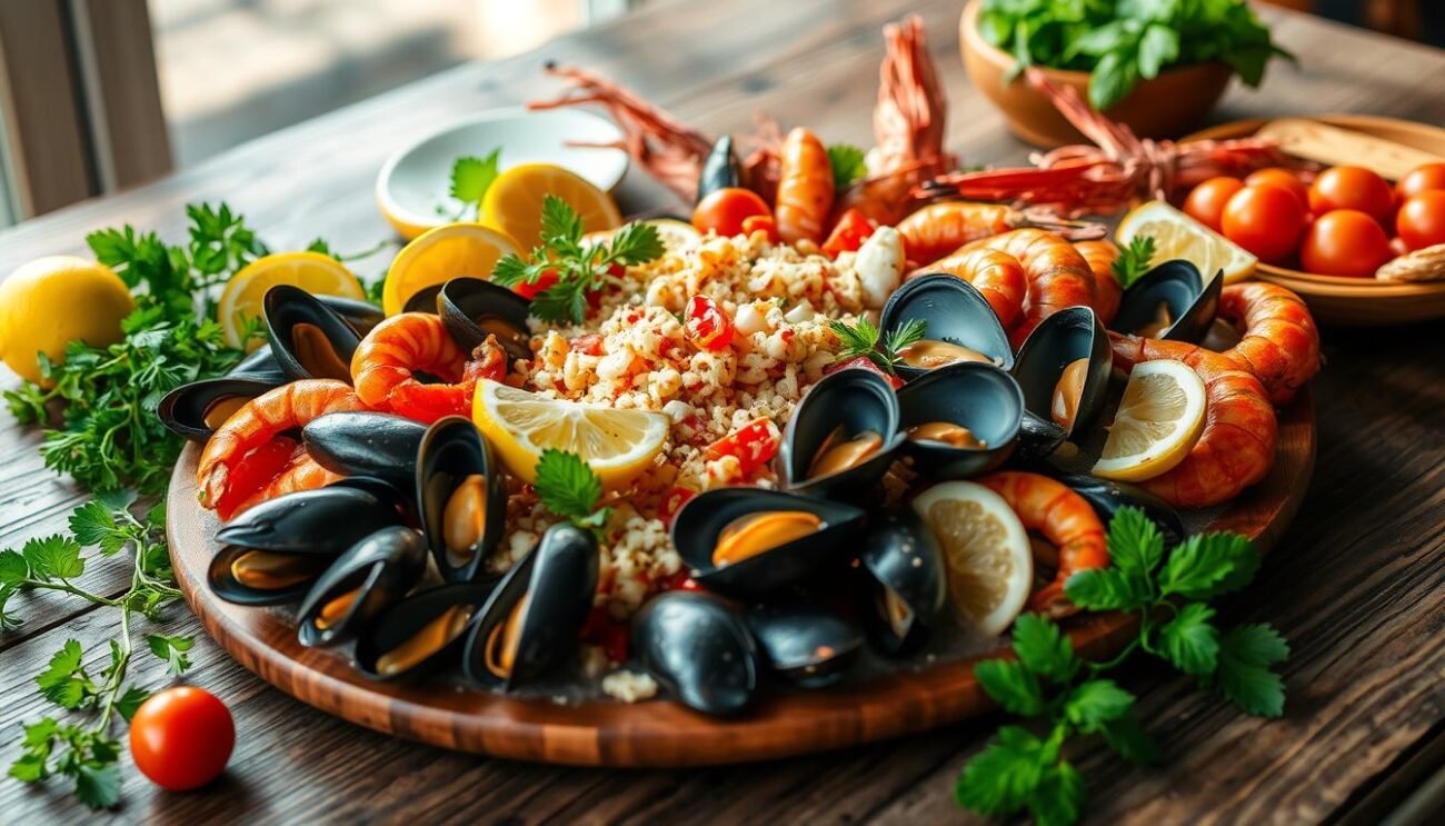 Frutti di mare freschi