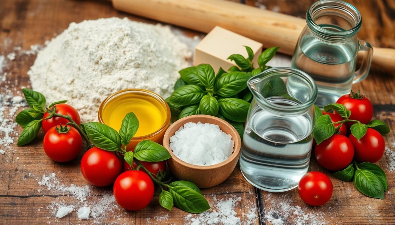 Ingredienti per impasto pizza