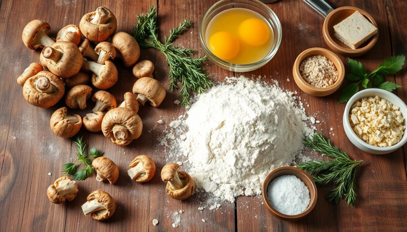 Ingredienti per porcini fritti