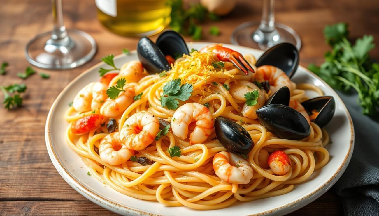 Pasta e Pesce Misto ligure