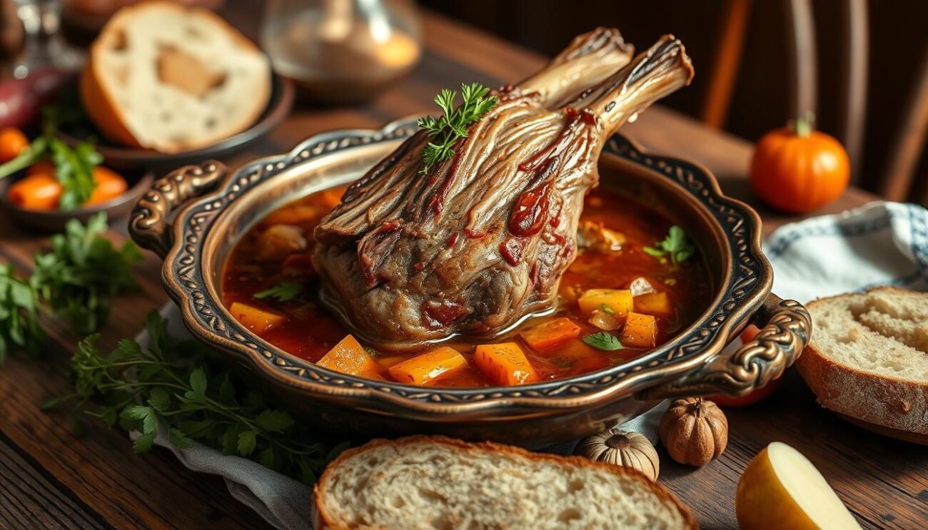 Piatti tipici con Testa di Agnello