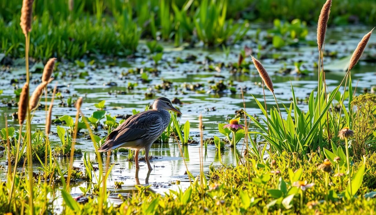 Porciglione in habitat naturale