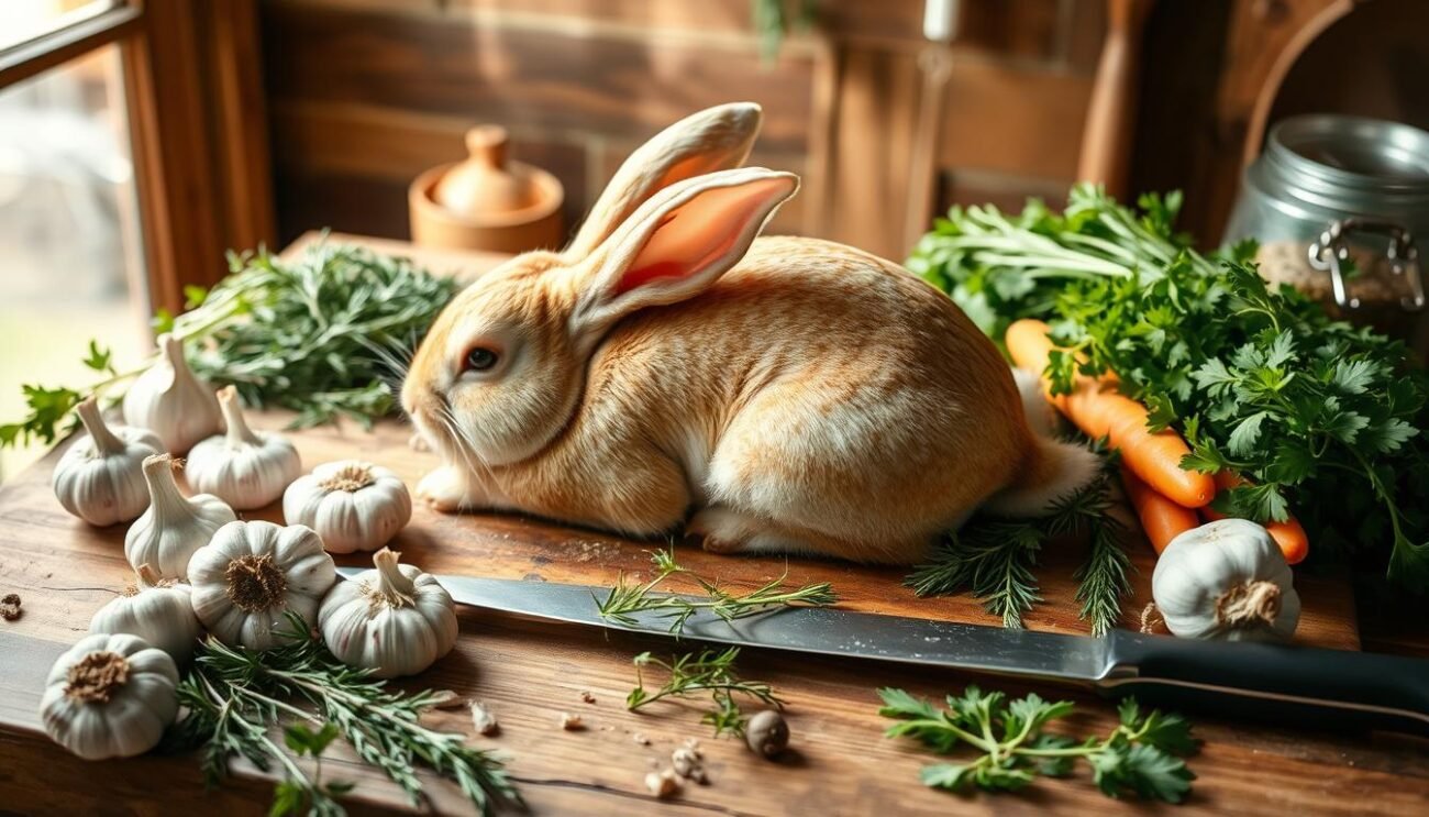 Preparazione Coniglio Intero