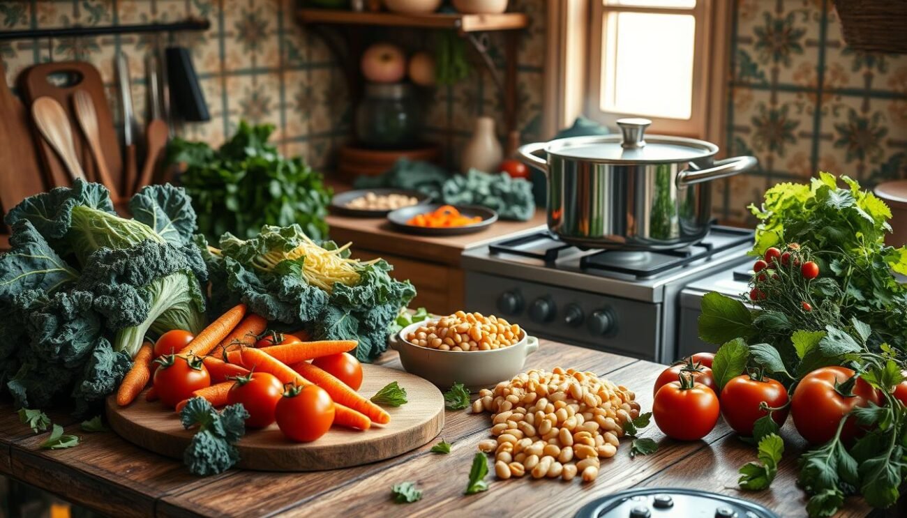 Preparazione Ribollita Toscana