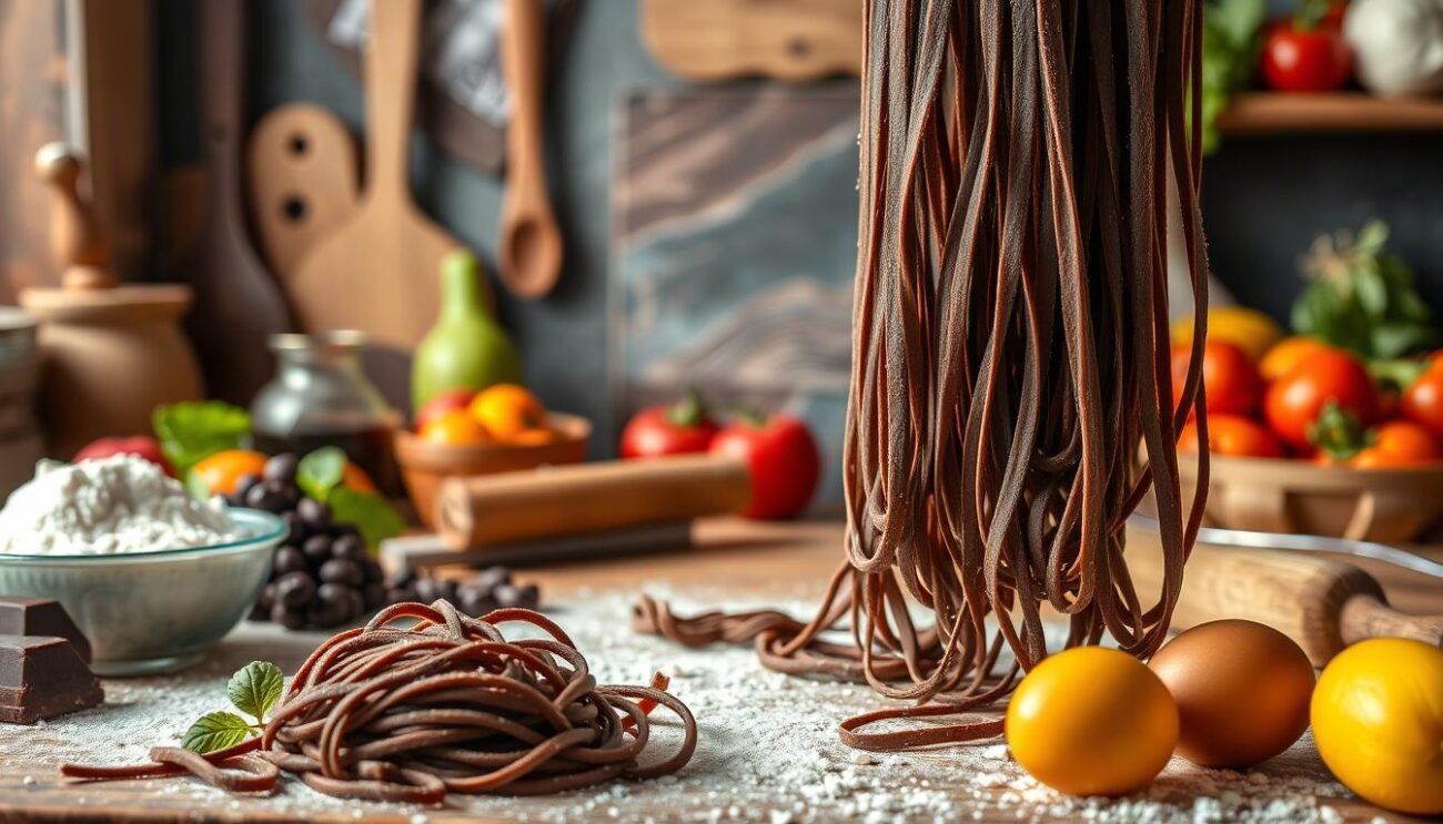 Preparazione pasta al cioccolato