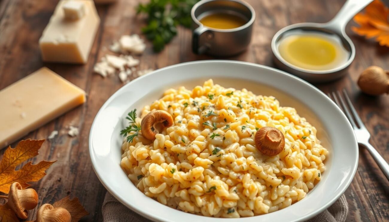 risotto ai finferli cremoso