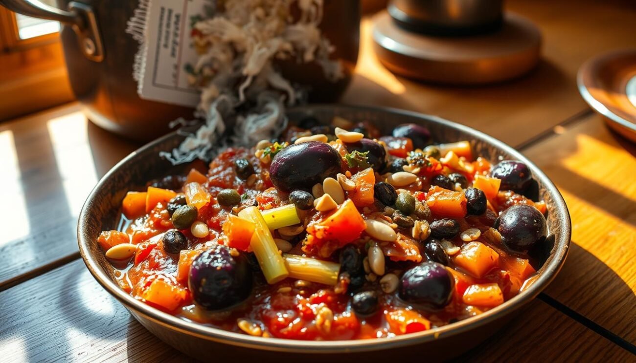 Caponata siciliana servita Caponata siciliana servita