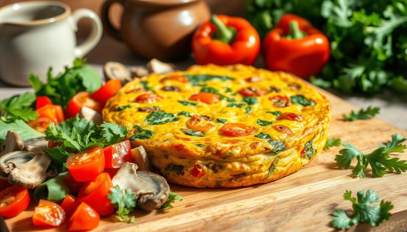 Frittata al forno con verdure nutrienti