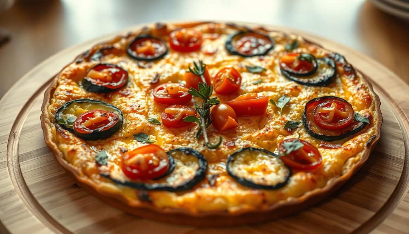 Frittata al forno decorata