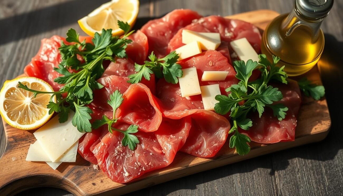 Ingredienti per Carpaccio di Manzo