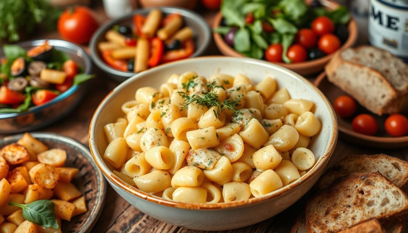 Pasta e Patate con Contorni