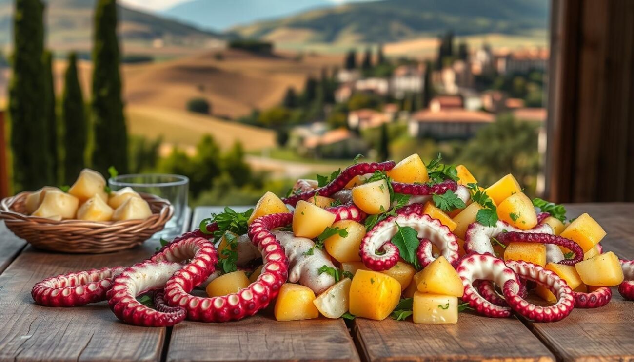 Preparazione Insalata di Polpo e Patate Preparazione Insalata di Polpo e Patate