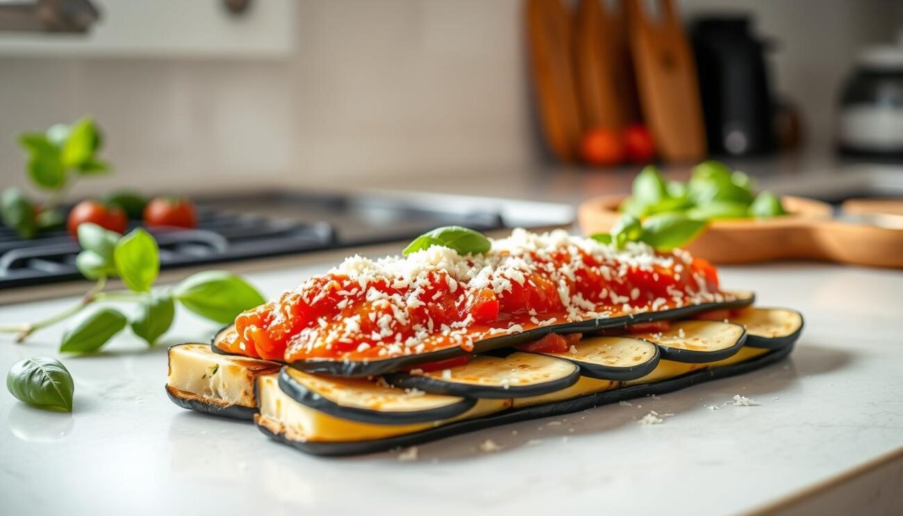 Preparazione Parmigiana di Melanzane Light