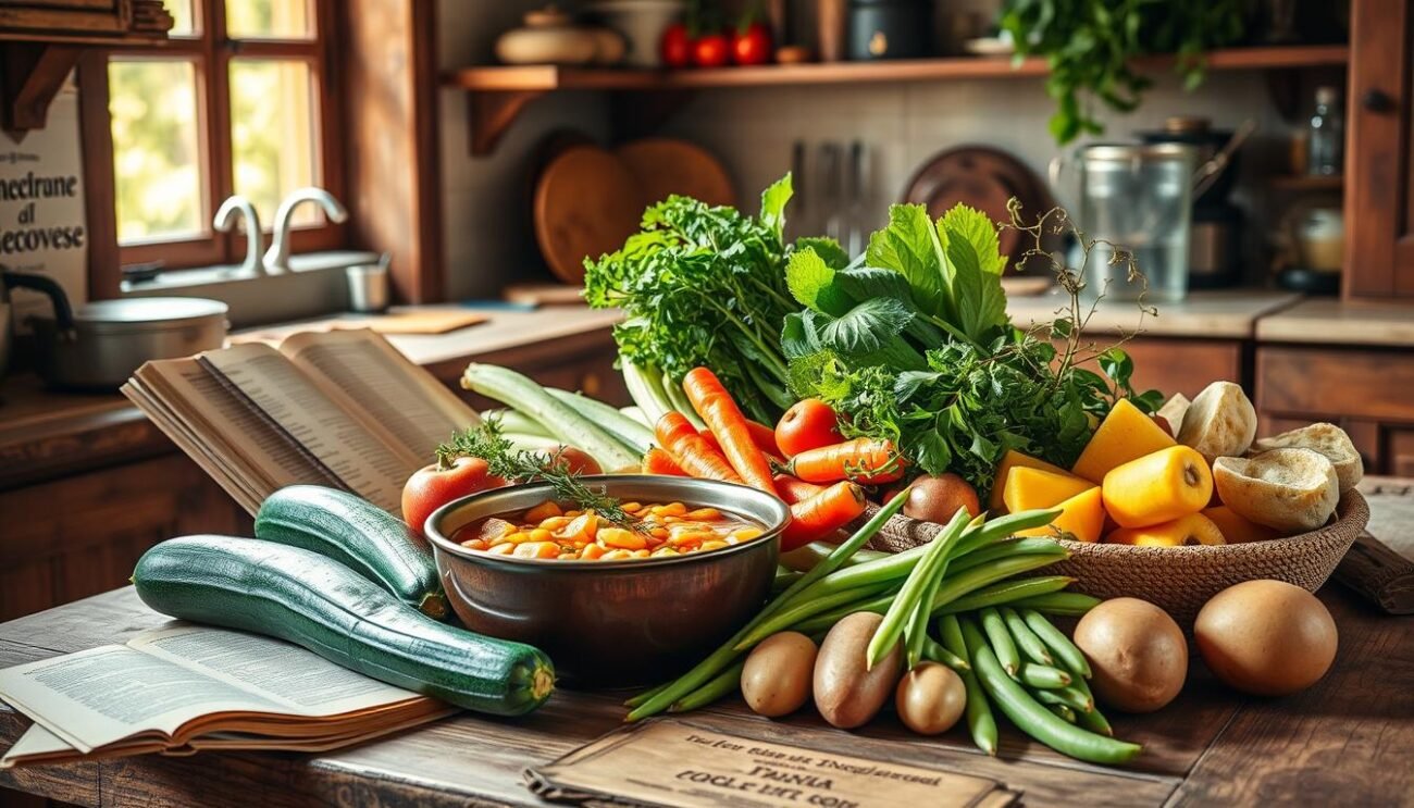 Preparazione del Minestrone alla Genovese