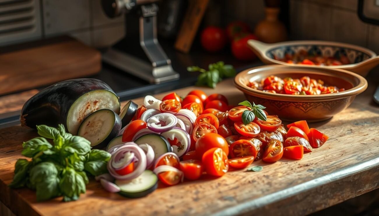 Preparazione della Caponata Siciliana Preparazione della Caponata Siciliana