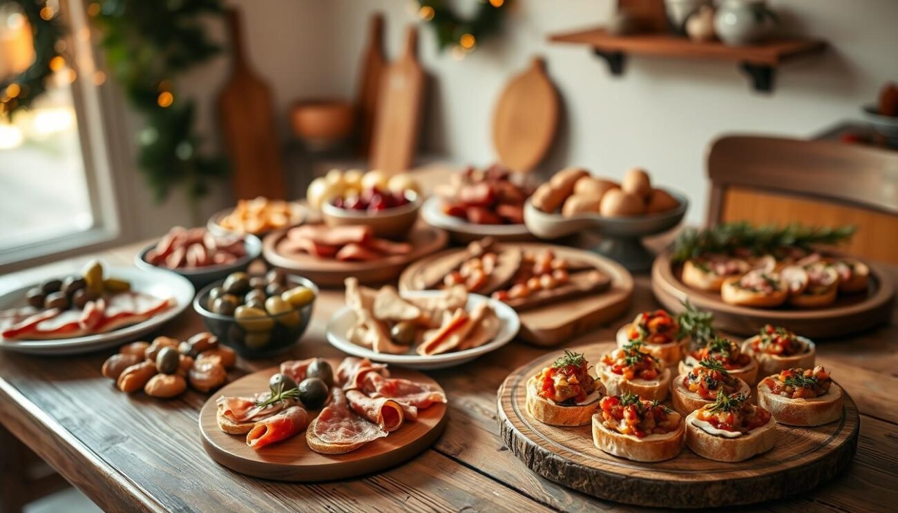 Antipasti natalizi preparati in anticipo