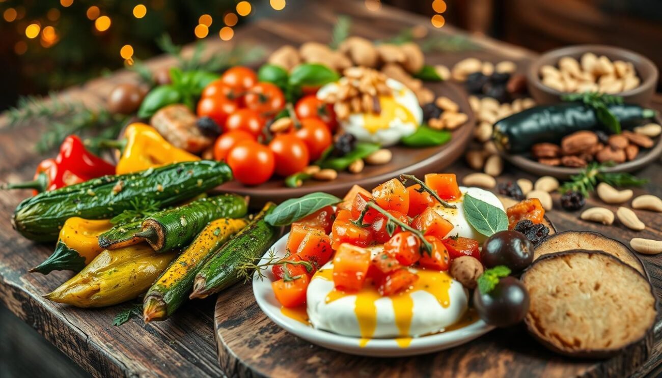 Antipasti vegetariani natalizi